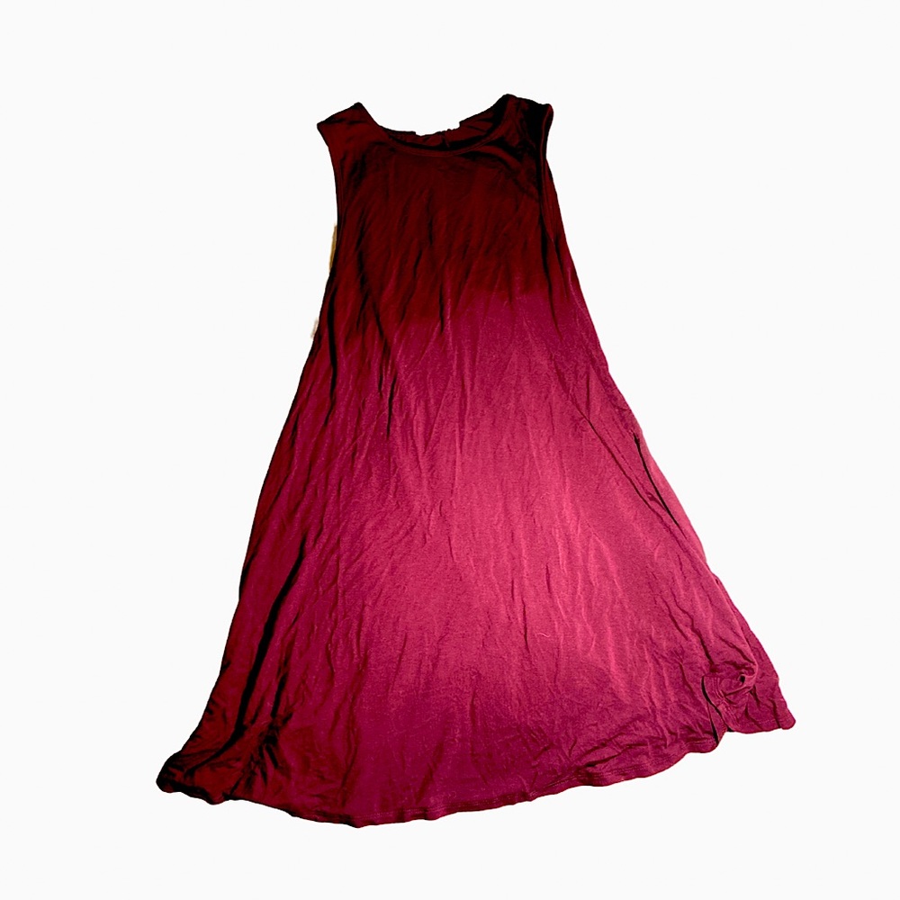 Maroon T Shirt Dress